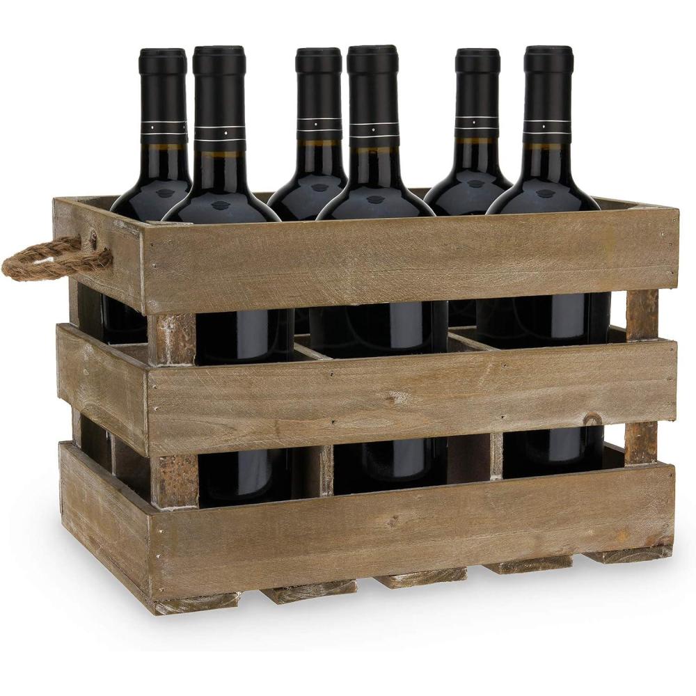 imageTwine Trellis Wine Rack Holds 7 Bottles Gold Countertop Wine Storage Cast IronCrate