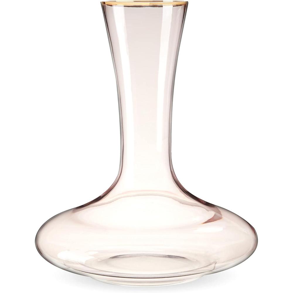 imageTwine Vintage Cut Crystal Decanter  Liquor Decanter for Wine Dishwasher Safe 26 Ounces  Set of 1Modern