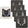 imageRustic Holiday Antler Slate Coasters by Twine