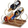 Gold Pyramid Wine Rack