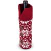 imageTwine Wool Holiday Wine Bottle Sweater in Nordic Snowflake Pattern Reusable Sweaters for White and Red Wines Christmas Party Decoration Pack of 1