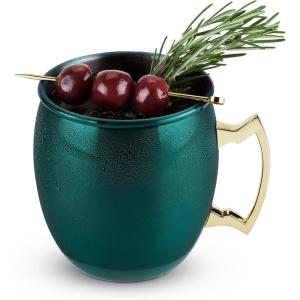 Twine 3621 Old Kentucky Home: Hammered Copper Moscow Mule Mug, 16 oz(Emerald)
