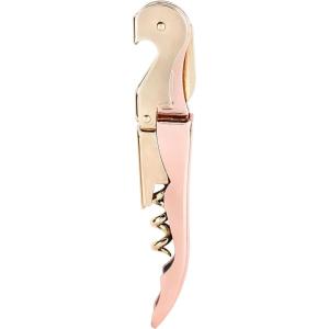 Twine Copper And Gold Double Hinged Waiter’s Corkscrew, Stainless Steel Wine Key with Foil Cutter, Double Hinged Corkscrew, Set of 1(Double Hinged)