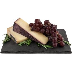 Twine Country Home Slate Cheese Board – Stone Plate Board for Tapas, Appetizers & Charcuterie Platters – Gourmet Kitchen Gift Essentials, 11 inches x 7 inches, Black(Large Slate Board)
