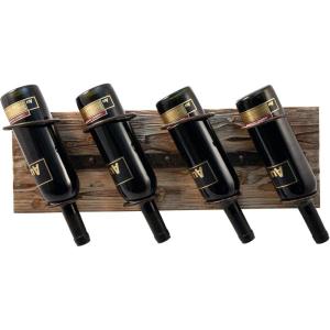 Twine Trellis Wine Rack, Holds 7 Bottles, Gold Countertop Wine Storage, Cast Iron(Wine Rack)