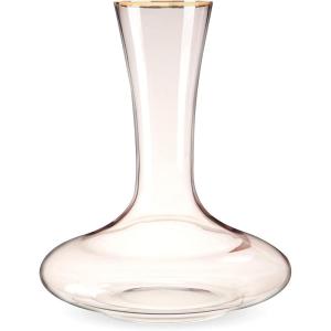 Twine Vintage Cut Crystal Decanter – Liquor Decanter for Wine, Dishwasher Safe, 26 Ounces – Set of 1(Modern)