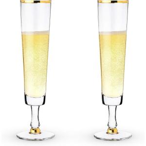 Twine Wedding Champagne Flute Set, Two, Clear